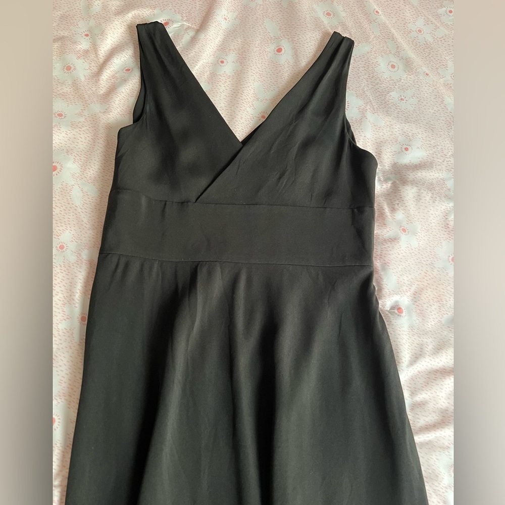 J. Crew Black V-Neck Maxi Dress
